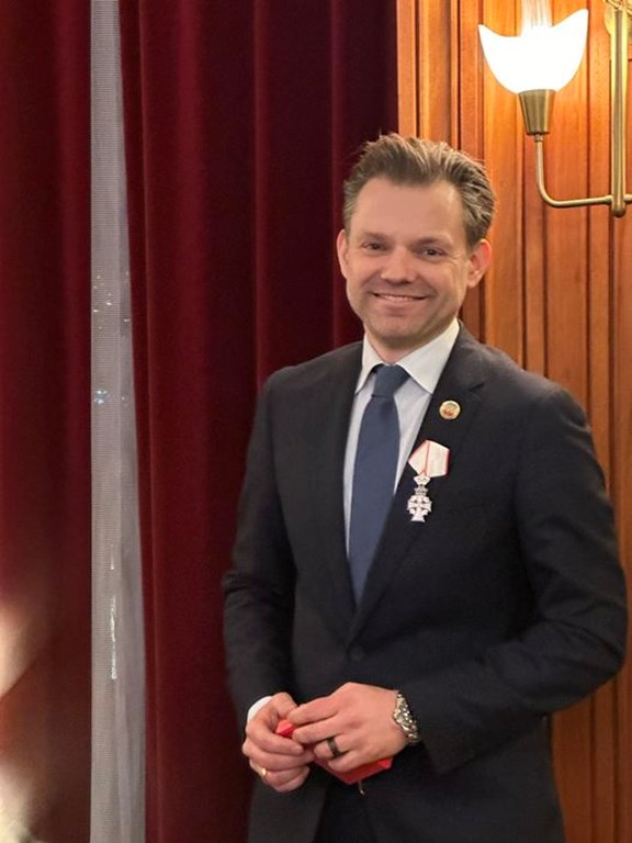 Michael Vindfeldt udnævnt som Ridder af Dannebrog